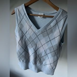 Argyle V Neck Vest